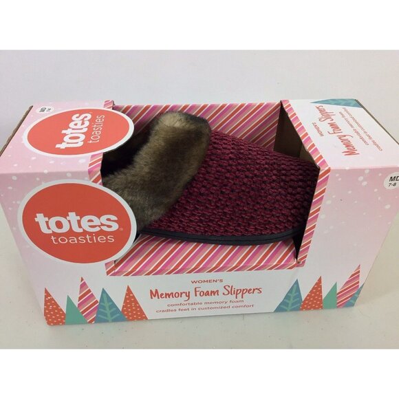 Totes Slippers Memory Foam Womens 8 NEW - Picture 5 of 6